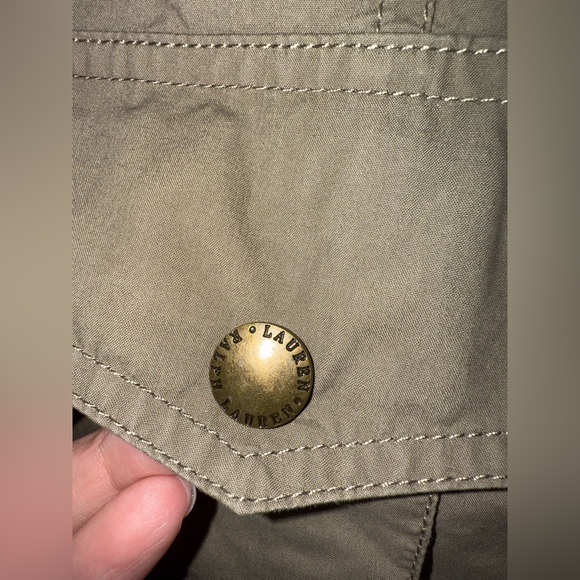 LAUREN RALPH LAUREN Women’s Button Front Drawstring Waist Cotton Dress Sz 10 ✨ - Picture 6 of 8